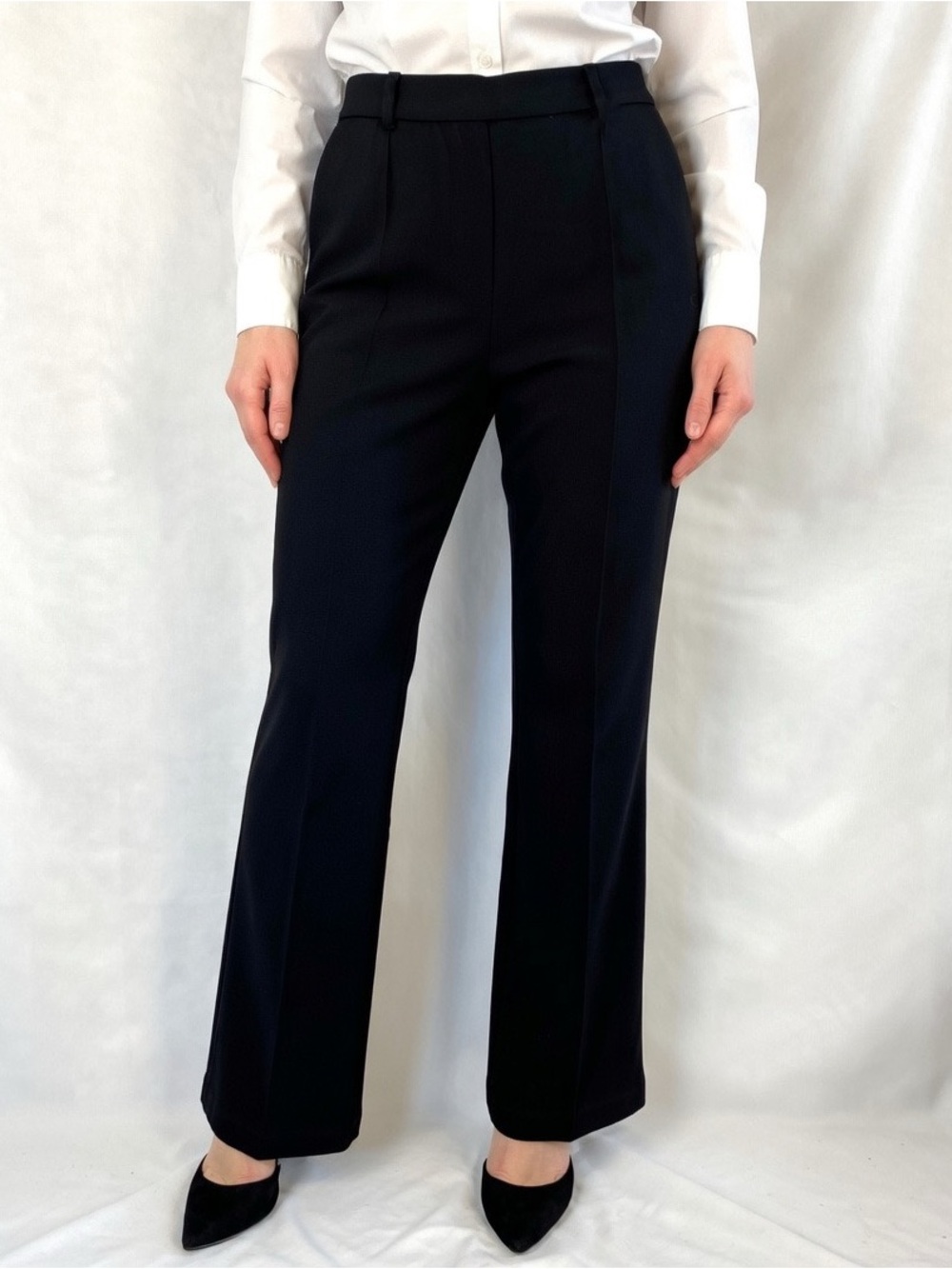 New Isaac Mizrahi Live! Sublime Stretch Black Ponte Bootcut Pants / Medium